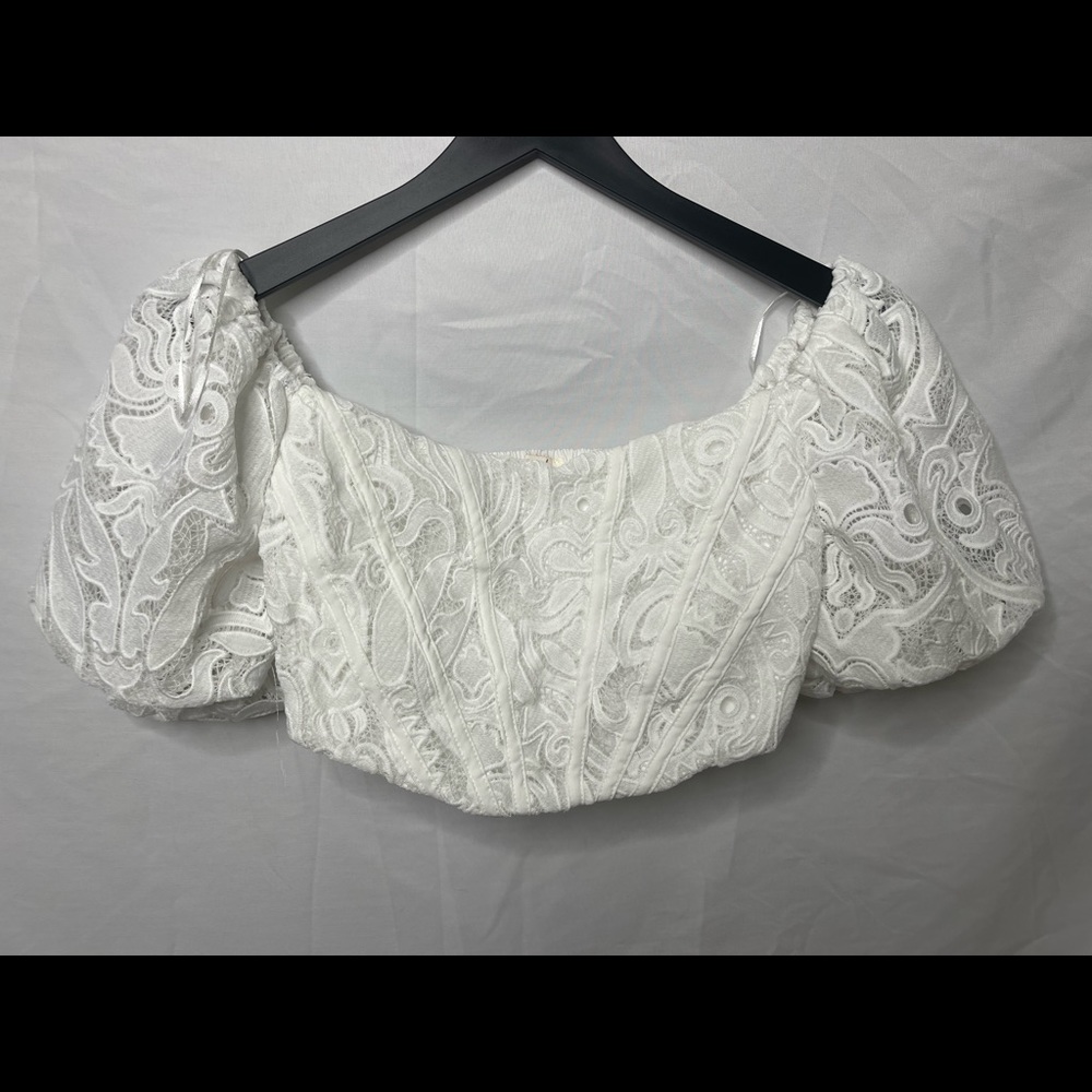 White crop top